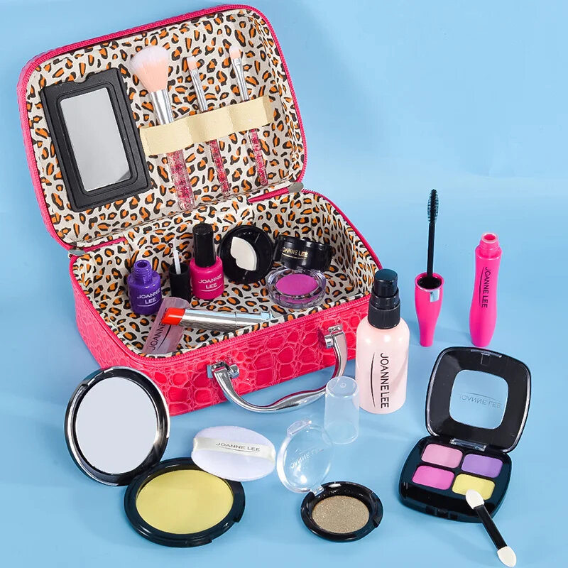 Kids Toys Simulation Cosmetics Set Pretend Makeup Toys Girls Play House Simulation Make Up Preschool Toys For Girls Fun Game