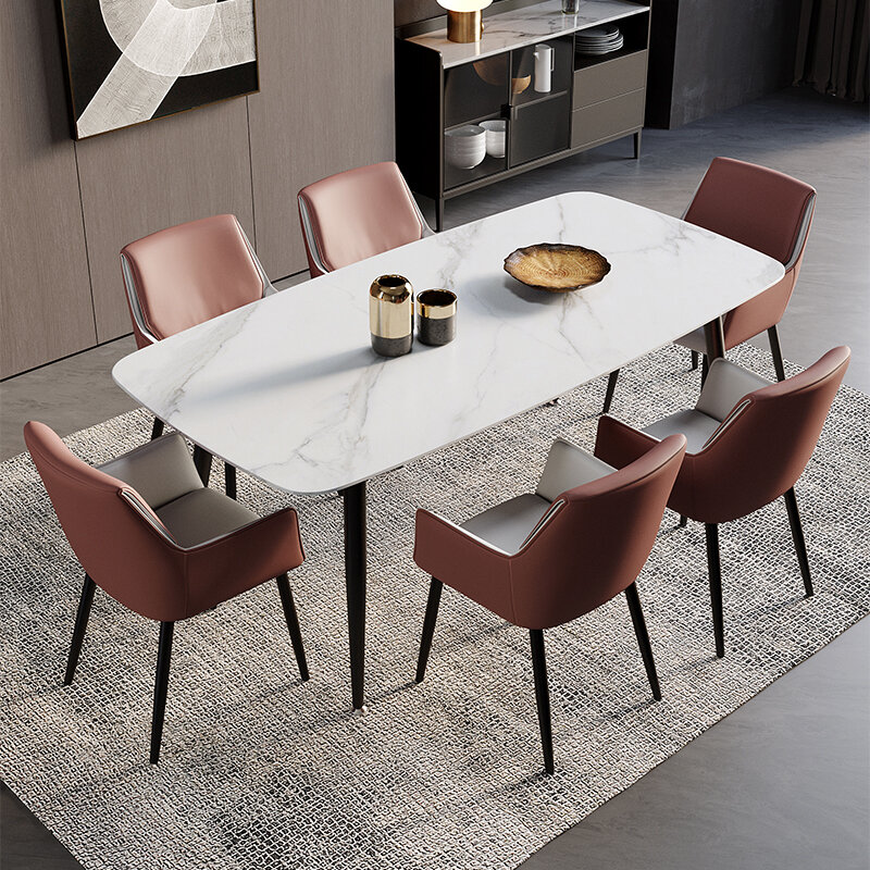 Lounge Nordic Dining Chairs Mobile Modern Individual Arm Kitchen Design Dining Room Chairs Bedroom Silla Plegable Furniture LY