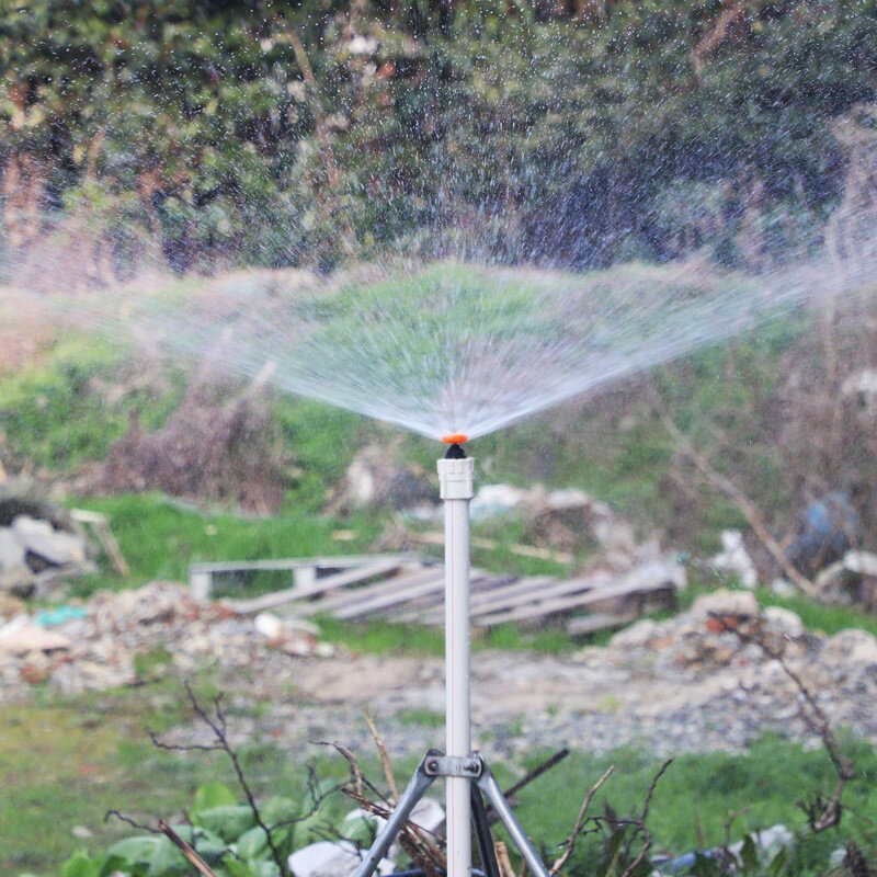 芝生と庭の散水キット,360度回転散水ノズル,1,2インチ,自動回転スプリンクラー