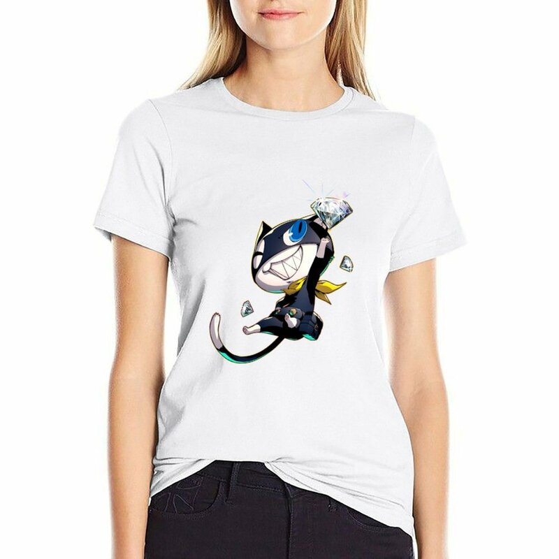 morgana - persona 5 T-shirt Aesthetic clothing tops animal print shirt for girls workout t shirts for Women
