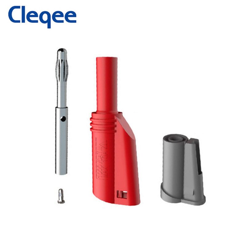 Cleqee-p3005積み重ね可能で安全な4mmバナナプラグ,溶接/アセンブリ,高品質,溶接なしのマルチメーター用コネクタ