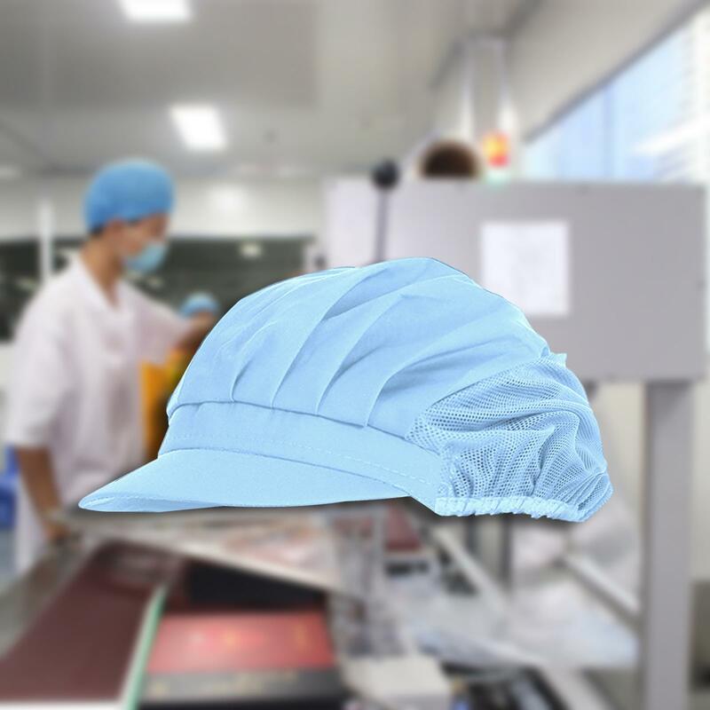 Kitchen Cooking Chef Cap Hair Nets Breathable Reusable for Commercial Sturdy Black Full Mesh