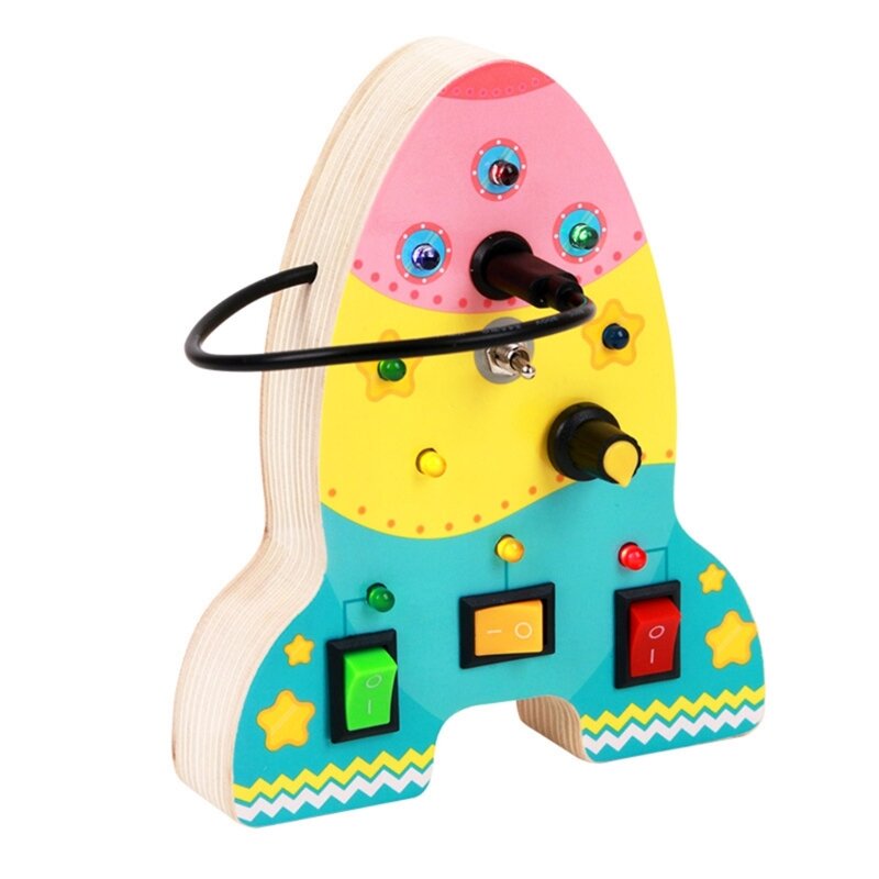Montessori brinquedo interruptor plug soquete habilidade aprendizagem brinquedo para centros de atividade crianças brinquedo de viagem dropship
