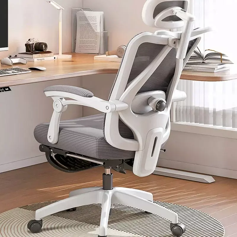 Cadeira ergonômica e dobrável do escritório, massagem confortável, cadeira do jogo do desenhista, mobília do quarto, preguiçoso