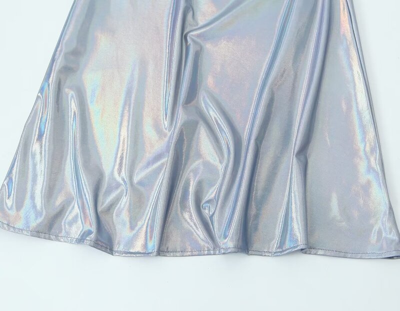 فستان نسائي قصير ضيق بلا أكمام مطوي ، عتيق بدون ظهر ، أحزمة رفيعة ، سلسلة معدنية ، فساتين نسائية ، موضة أنيقة جديدة