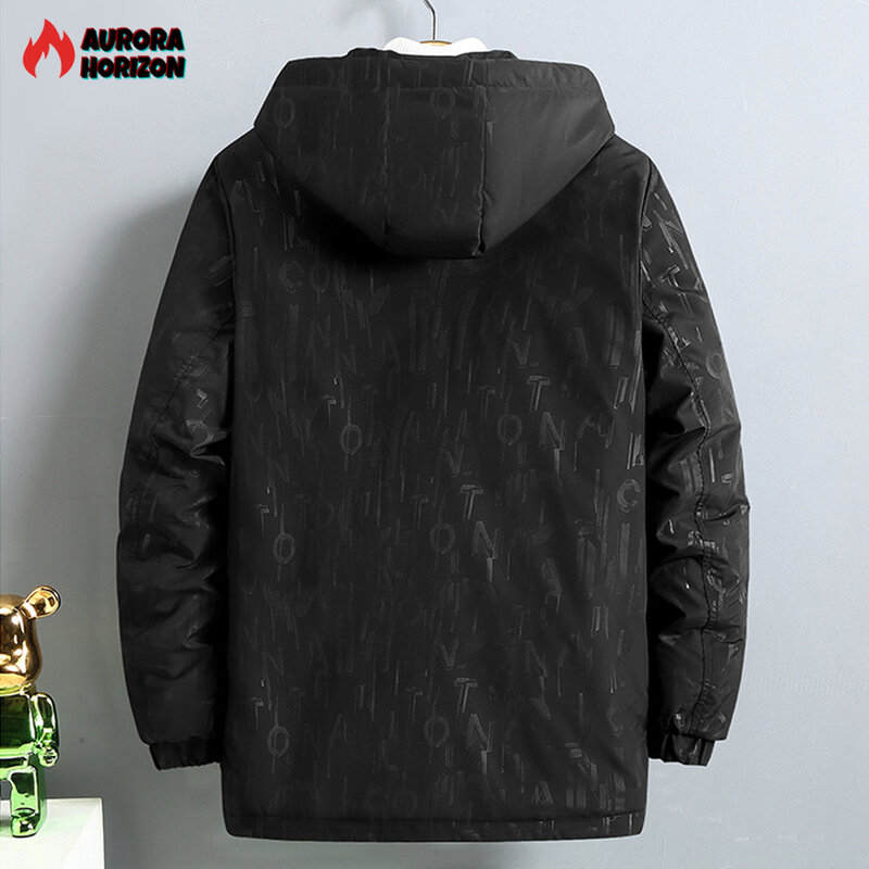 Zozowang เสื้อพาร์กาแจ็กเก็ตผู้ชายสีดำไซส์ใหญ่พิเศษสำหรับ10XL ฤดูหนาว