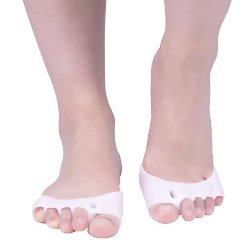 1 Pair Breathable Silicone Toe Corrector Foot Pain Easy Wear All Size Feet