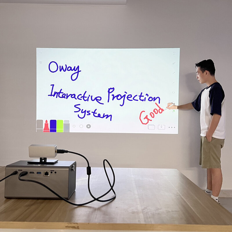 Proyector interactivo, pizarra electrónica Digital, tablero de aula inteligente, bolígrafo infrarrojo, pantalla táctil, Material de enseñanza, entrenamiento