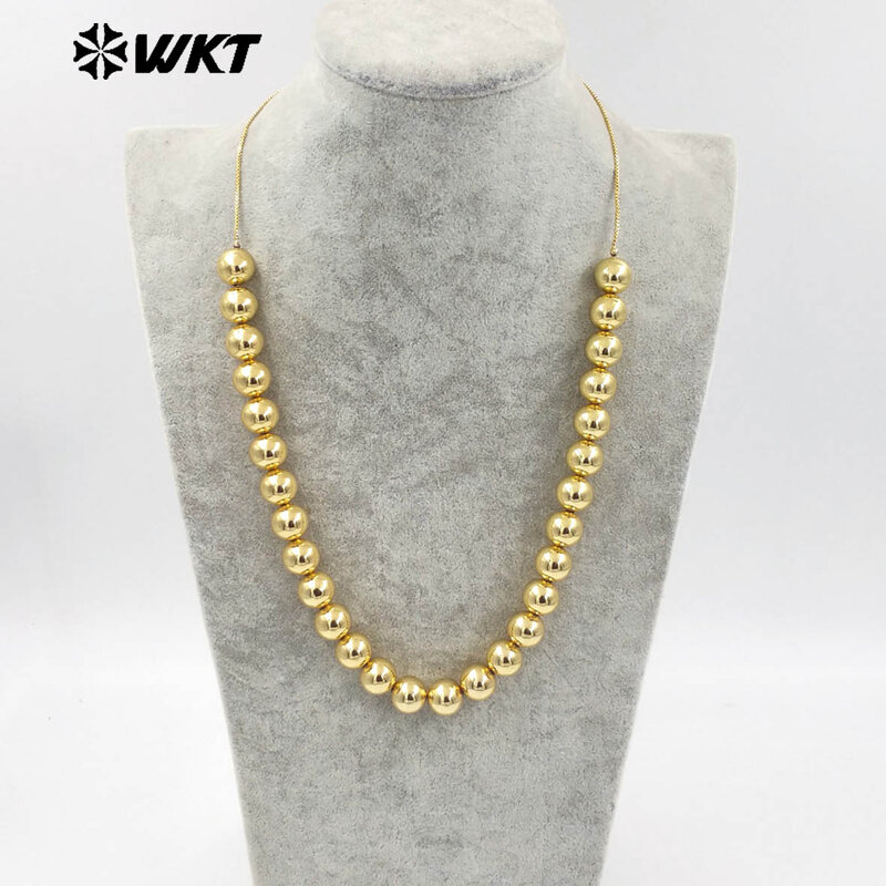 WT-JFN13 WKT-cadena larga de latón para mujer, accesorio ajustable para collar de diseño caliente, Estilo Vintage, 2024