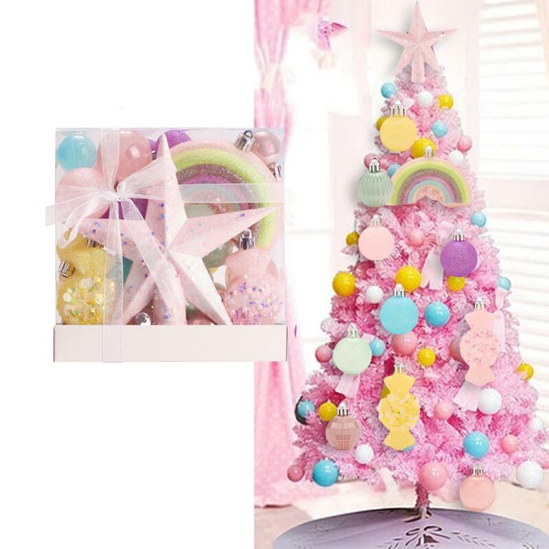 40x Christmas Tree Ornaments Decoration Crafts Hanging Tree Decoration for New Year Christmas Trees Wedding Party Favors Holiday