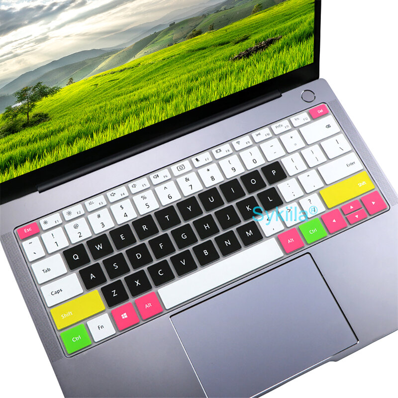 Funda de teclado para Huawei MateBook D 14 15 16 13S 14S 16S X Pro 13 E GO B7 B3 B5, funda protectora para portátil, funda de piel de silicona 12