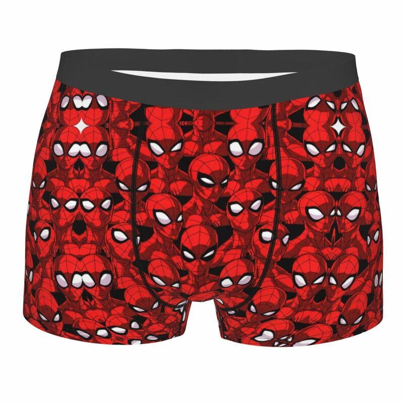 Celana dalam pendek laba-laba kustom, celana dalam lembut Spider Man cetak 3D untuk Homme