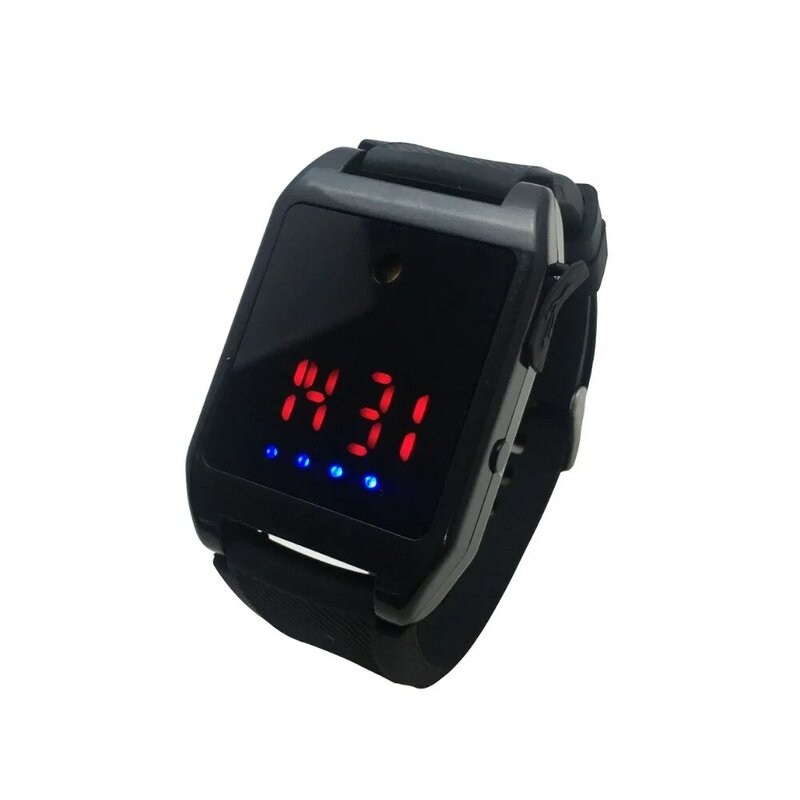 125db Self Defense ABS Silicon Display Time Watch Security Products Emergency Personal Alarm Wristband for Children and Elder