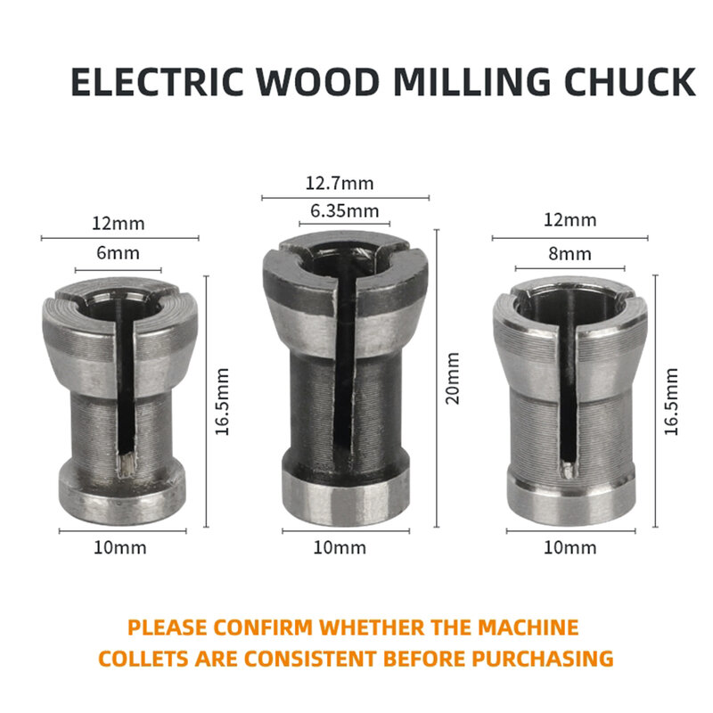 Collet Chuck Adapter Electric Router Engraving Trimming Machine Electric Router Engraving Machine Mm Chuck Or Collet Sutability