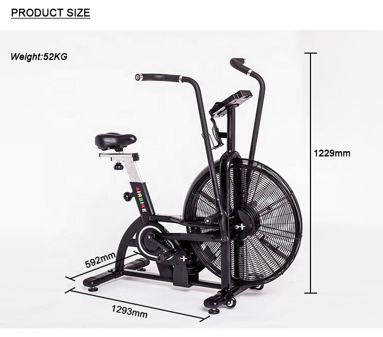Reklamowany sprzęt na siłownię rower powietrzny do ćwiczeń Fitness