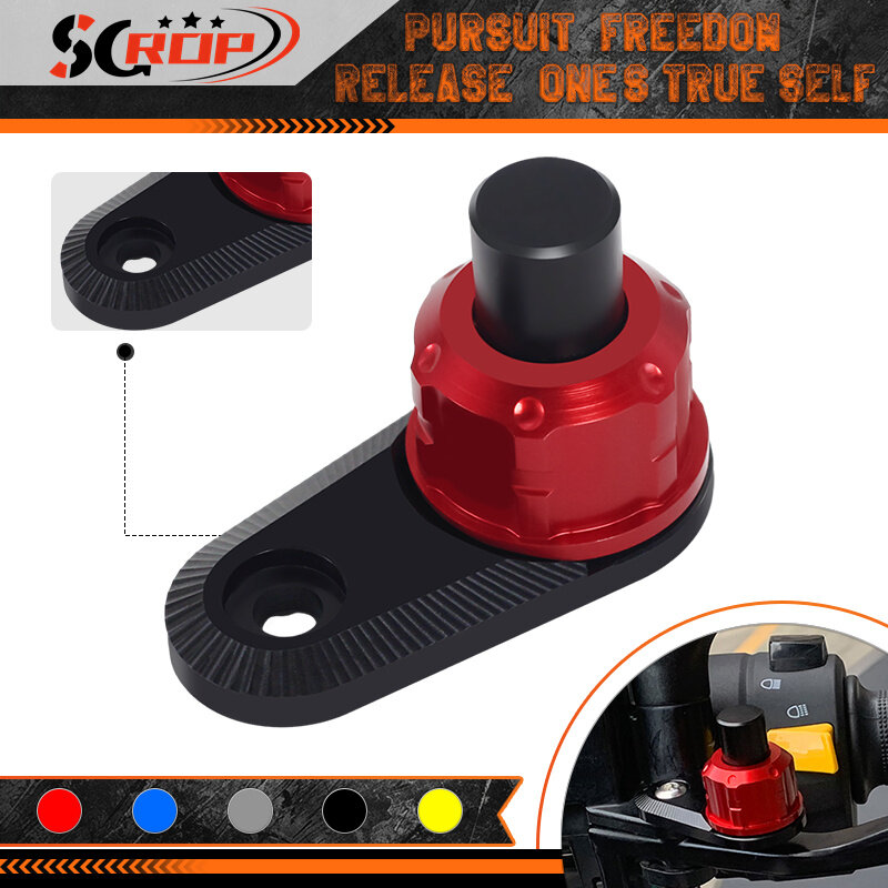Motorcycle CNC Parking Auxiliary Button Switch Lock For YAMAHA TMAX500 530 560 XMAX400 300 SMAX155 NMAX125 155 Aerox 155 125 NVX