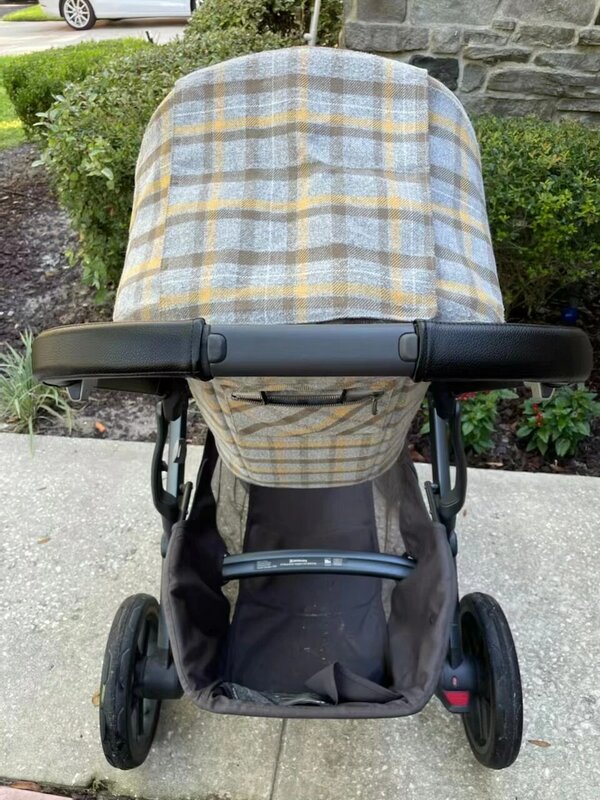 Кожаный чехол-подлокотник для детской коляски Uppababy Vista V 1/ 2, чехол-бампер с ручкой, Защитные чехлы для бара, аксессуары для коляски