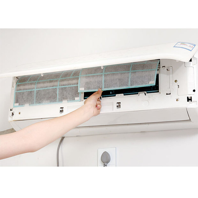 Tecido Ar Condicionado Filtro De Papel, Dustproof Air Outlet, Cuttable Net, Home Improvement, 35 centímetros X 40 centímetros, 2pcs