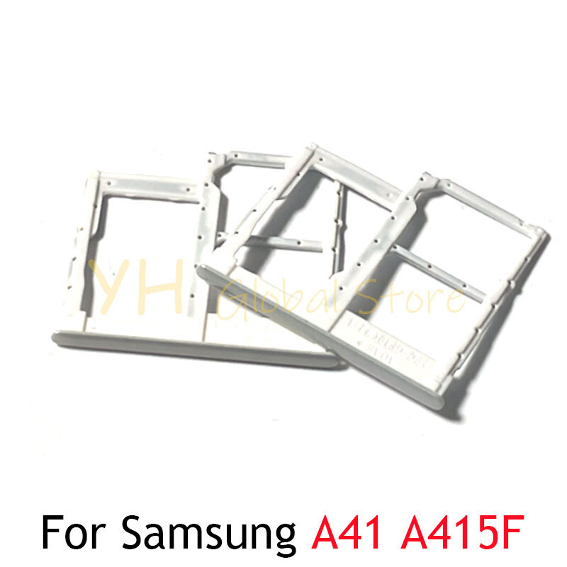 Suporte do cartão SIM para samsung galaxy a41, a415f, suporte do cartão sim, peças de reparação, 5pcs