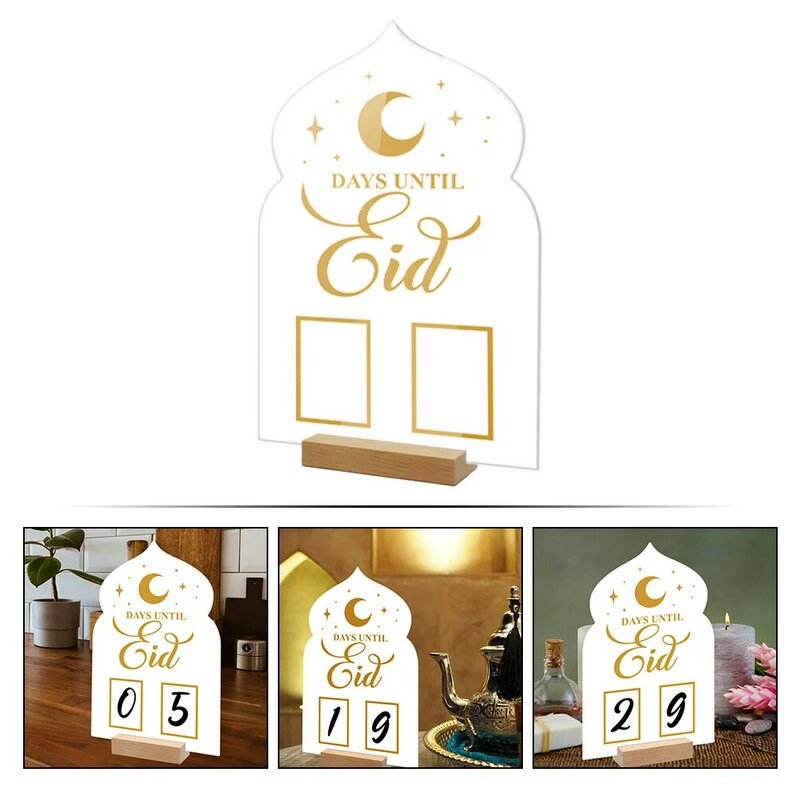 Biurko wieczne biurko Eid czas planowania kalendarz odliczania ozdoby 2023 kalendarze DIY dekoracje biurowe wieczne