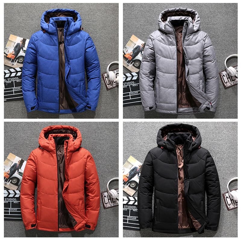 2023 Autumn and Winter New Fashion Trend Hooded Cotton-Padded Jacket Men's Casual Loose Comfortable Thick Warm Large Size Coat