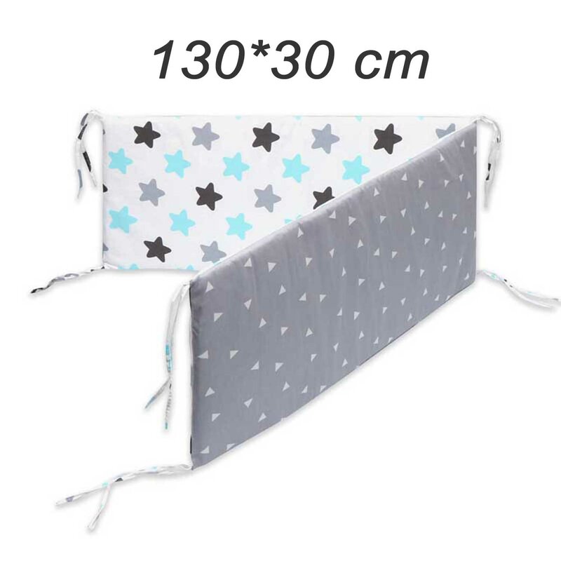 130*30 cm Baby Crib Bumpers in the Crib Set for Newborns Cotton Printed Cot Protector For Baby Set Crib Bumpers Infant Bumper