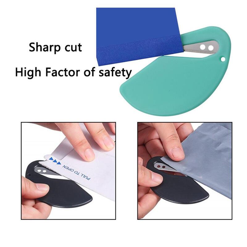 1pc Double-edged Safety Box Cutter Multi Tool Box Rop Film Cutting Knife Diy Art Cutter Knife Stationery Paper Cutter