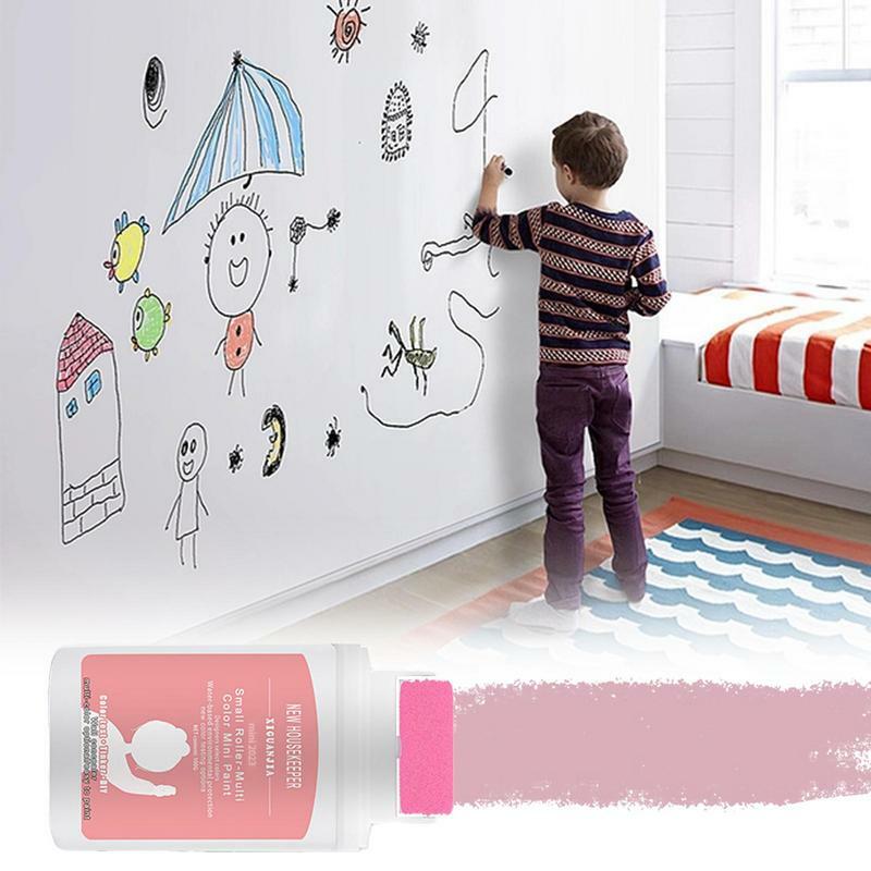 5 Farben kleine Walze Pinsel für Wandfarbe Latex Farbe Netz Geschmack Graffiti Farbe Wandre paratur Creme Roll bürste Paste Walze neu