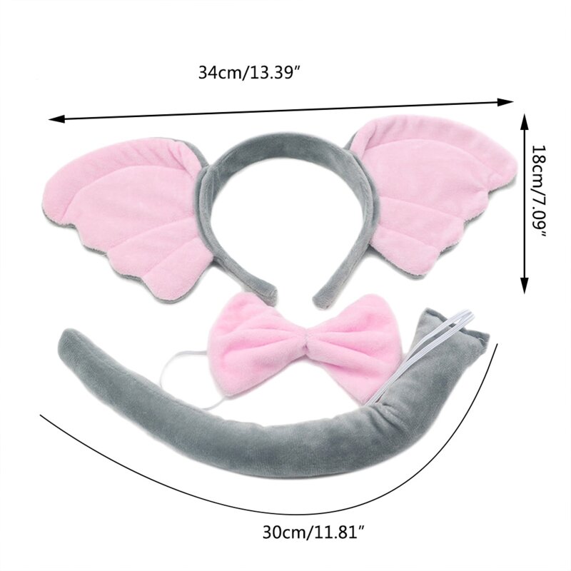 Little Flying Elephant Plush Hair Hoop Suitable for Photo Shooting and Festival Makeup for Ideal Gift for Children