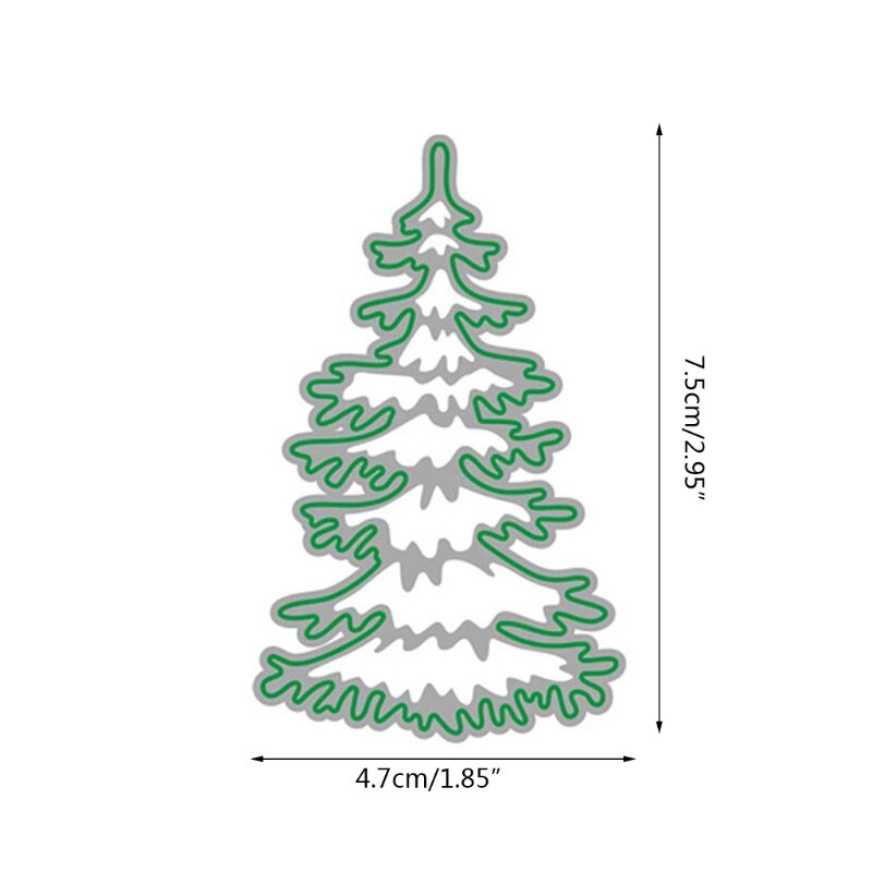 Рождественская елка Металлические Вырубные штампы фотоальбом бумажная карта шаблон