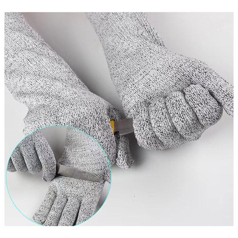 1Pc Niveau 5 Hppe Snijbestendige Arm Mouw Ademend Huidvriendelijk Snijbestendige Anti-Punctie Arm bescherming Anti Cut Handschoenen