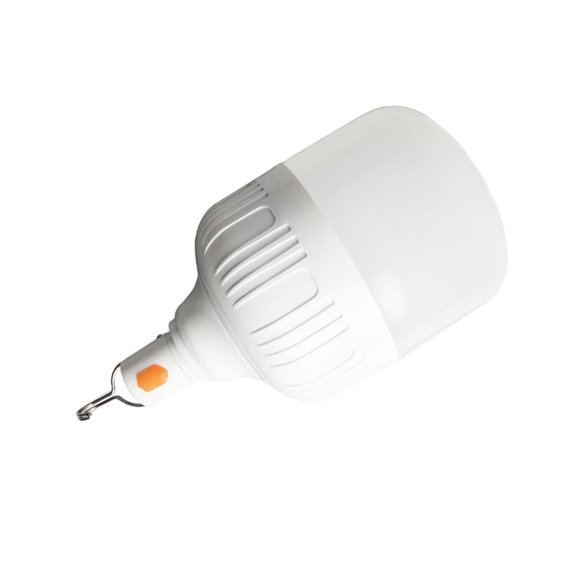 フック付き調光可能LED電球,USB,充電式,3モード,40W