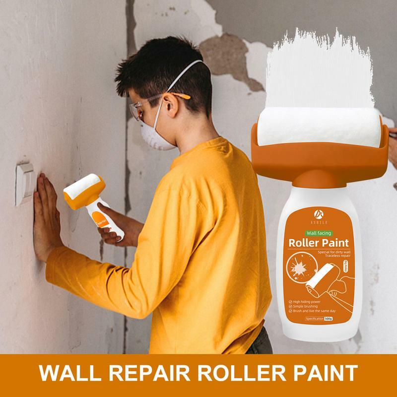 Маленький роликовый кисточка для стен, 500 г, Ремонтный ролик для внутренних стен, домашний ролик для ремонта стен и граффити, экологически безопасная краска