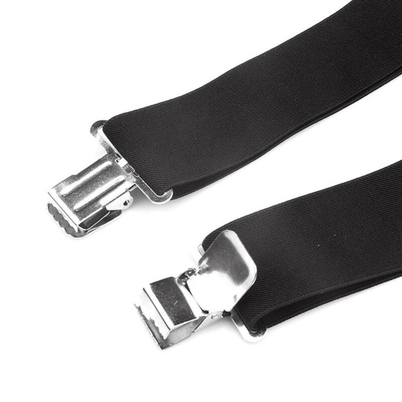 Bretella Brace X Back elastico regolabile 50mm Clip da uomo su cinturino largo per pantaloni