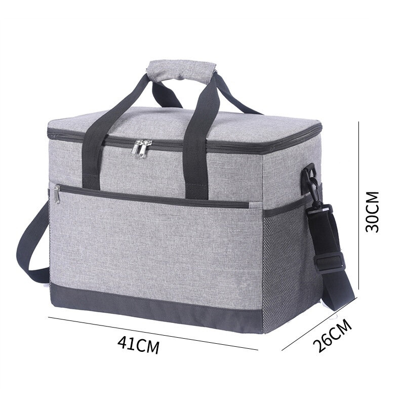 30L torby na lodówkę o dużej pojemności izolowana torba pudełko na Lunch piknik kempingowy na świeżym powietrzu duże torba z rączkami pieszej żywności zachować świeżość torba termiczna przechowywania