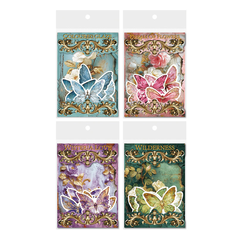 8packs/LOT Rococo flower propagation series retro message paper memo pad