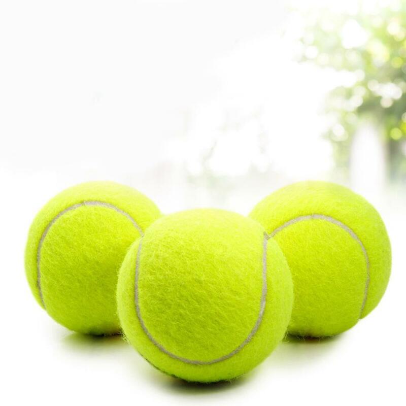 Pelota de tenis de alta elasticidad para entrenamiento profesional, pelota duradera de 63mm para exteriores, 1/3/5 piezas