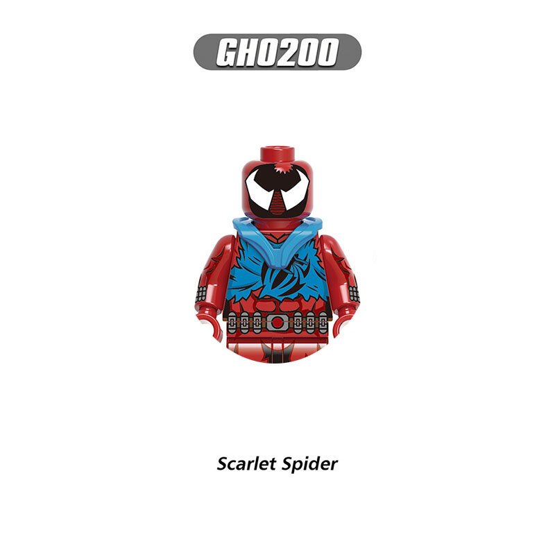 HEROCROSS G0126 Anime Spider-man klocki bohaterów lalki Mini figurki figurka montować bloki prezenty dla dzieci