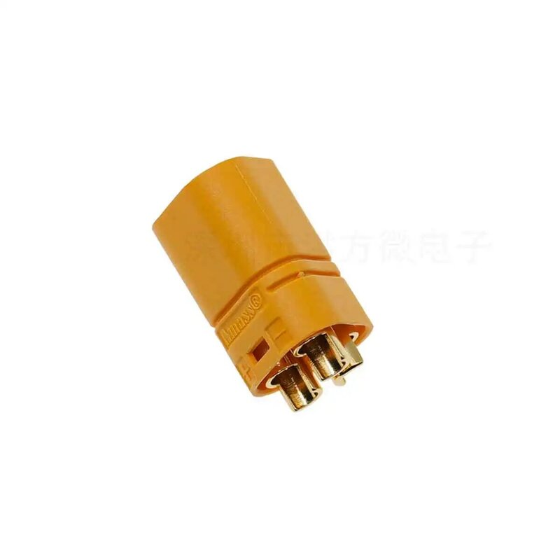 AMASS soldered shielded aircraft model motor controller connector plug male and female MT60-M/MT60-F yellow two-piece set