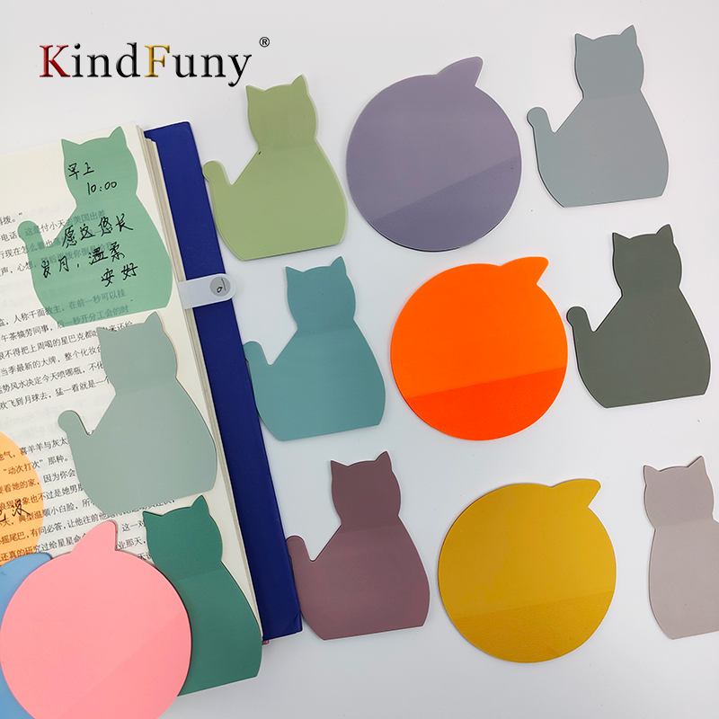 KindFuny-320 hojas de notas adhesivas, decoración de notas portátil, papel de álbum de recortes, papelería creativa