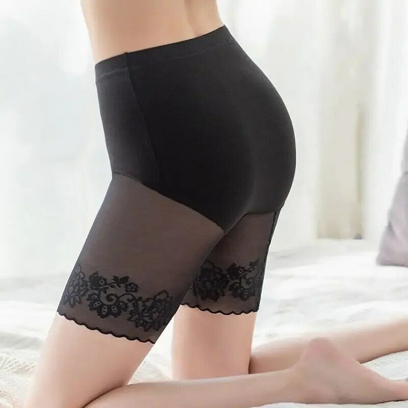 Plus Size Shorts Safety Pants Women Lace Anti Chafing Thigh Safety Shorts Ladies Pants Underwear