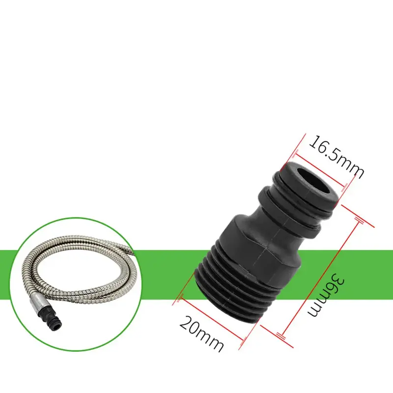 2PCS Threaded Tap Adaptor 1/2\" BSP Garden Water Hose Quick Pipe Connector Fitting For Garden Watering Equipment