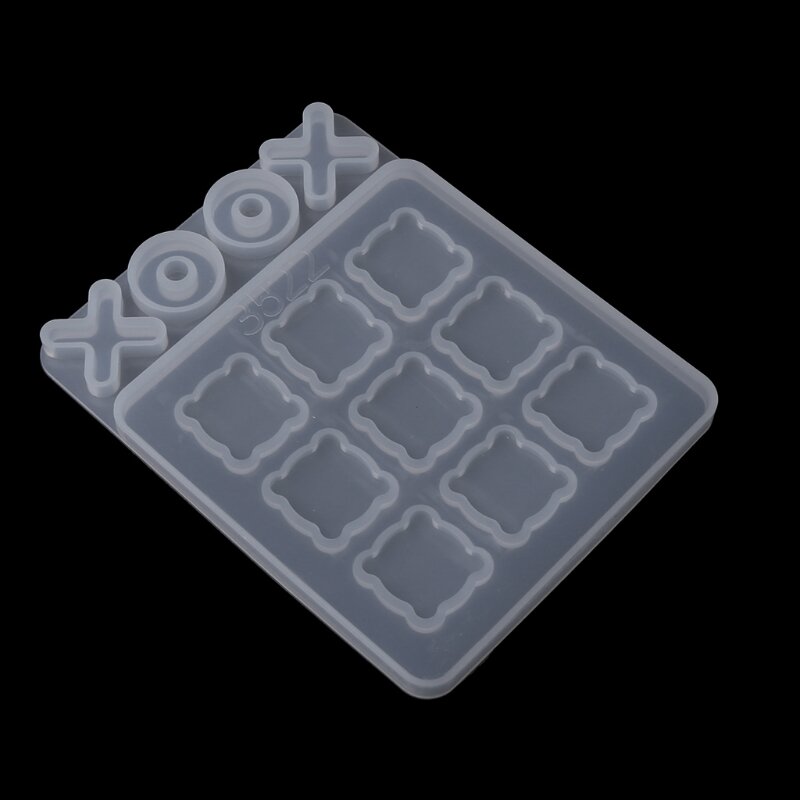 XO gra planszowa formy żywiczne zabawne silikonowe formy odlewnicze żywicy epoksydowej dla majsterkowiczów rzemiosło wystrój