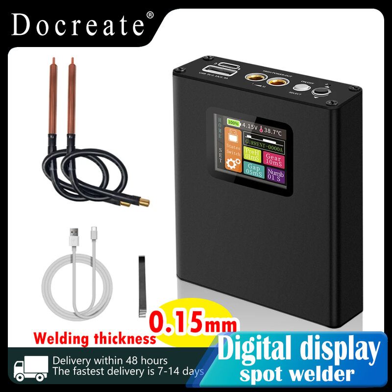 Dowave 30Gear Spot Welder Machine 0.1-0.15mm saldatrice al nichel macchina portatile Display digitale 18650 batteria al litio