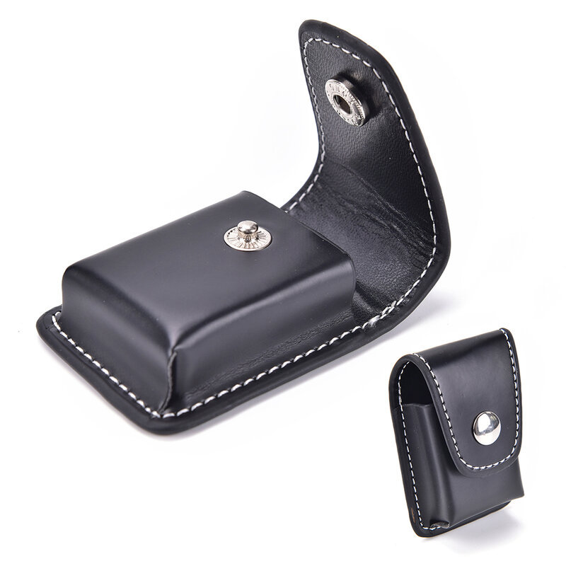 Cigarette Lighter Pouch Case com cinto Loop, suporte portátil feminino, Black Coin Purse, Windproof Box, saco de cintura