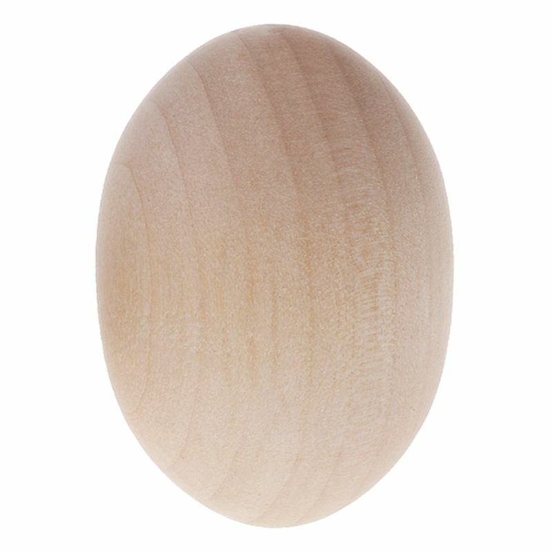 Natural Wood Simulation Eggs Manual  Painted Exercise DIY for Creative E