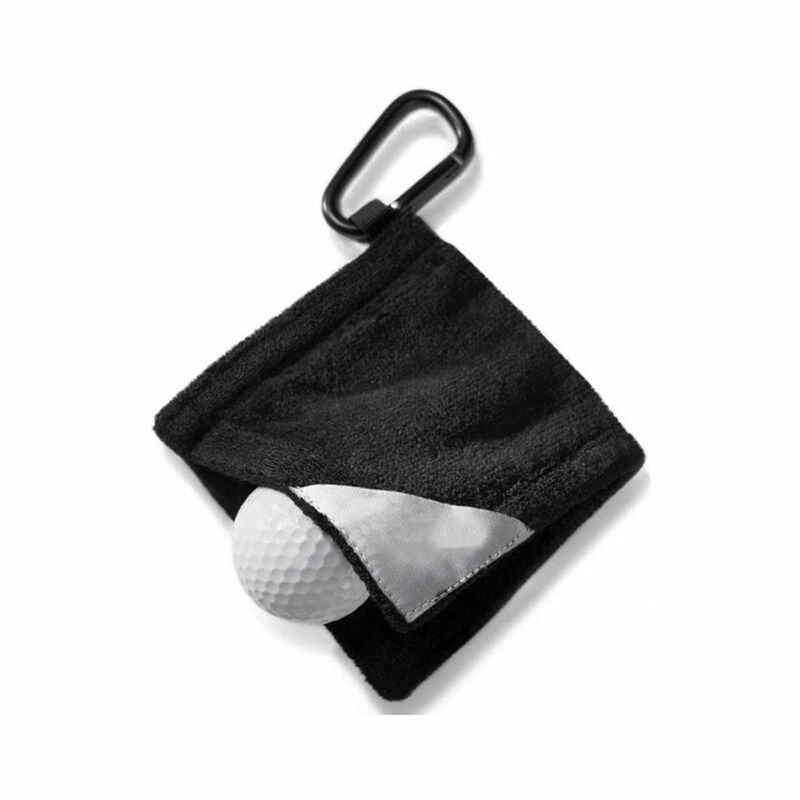 Mit Karabiner feine Verarbeitung Baumwolle Reinigungs werkzeug Golf Handtuch Reinigungs tücher Golf Reinigungs set Golf Zubehör