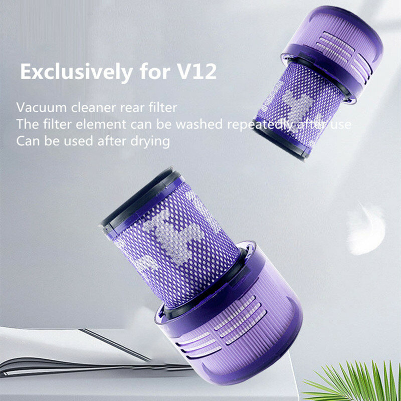 Washable Hepa Filter Unit Replacement Spare Parts for Dyson V12 Cordless Vacuum Cleaner  Accessories Kits  Detect Absolute Extra