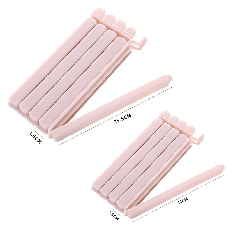 10PCS clip per sacchetti Food Snack Sealing Clip12/15.5cm accessori per la conservazione della cucina portatile strumento fibbia elastica pacchetto morsetto per borsa