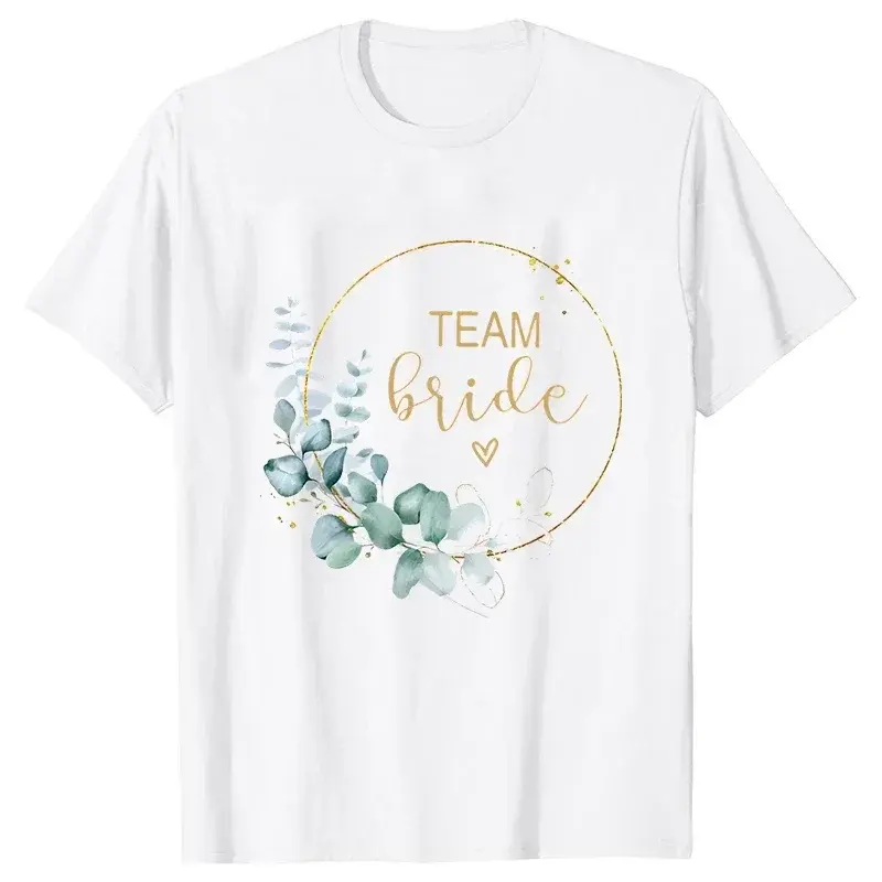 신부 웨딩 탑 팀 신부 들러리 티셔츠, 처녀 암탉 파티 티, EVJF 미래 신부 여성 반팔 블라우스